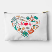 Nurse Nursing Heart Tool アクセサリーポーチ (裏面)