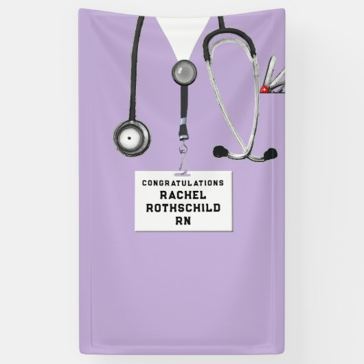 Nurse Nursing School Graduation 横断幕 (縦)