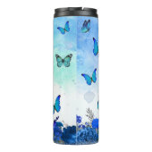 Nurse Nutrition Facts Blue Butterfly タンブラー (裏面)