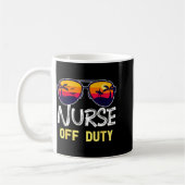 Nurse Off Duty 2022 Spring Break Summer Vacation コーヒーマグカップ (左)