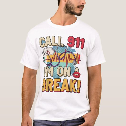 Nurse off Duty“ T-Shirt – Lustiges Shirt  Tシャツ (正面)