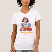 Nurse Powered by Coffee T-shirt Tシャツ (正面)