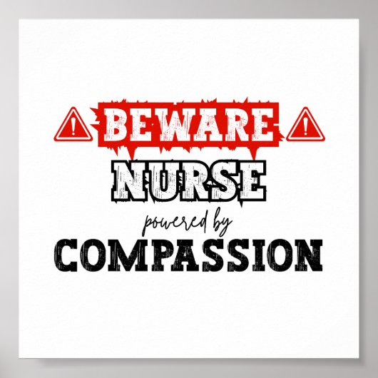 Nurse Powered By Compassion | Nurse & Healthcare ポスター (正面)