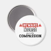 Nurse Powered By Compassion | Nurse & Healthcare マグネット (正面/裏面)