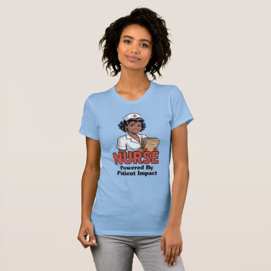 Nurse Powered by Patient Impact Tシャツ (正面フル)