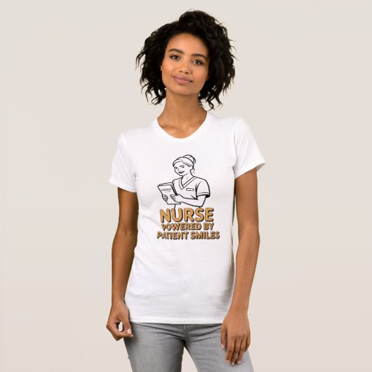Nurse Powered by Patient Smiles Tシャツ (正面フル)