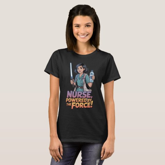 Nurse Powered by the Force  Tシャツ (正面フル)