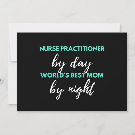 Nurse Practitioner By Day World's Best Mom シーズンカード (正面)