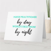 Nurse Practitioner By Day World's Best Mom 2 カード (正面)