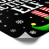 Nurse Practitioner Elf Funny Christmas Family Matc ポスター (角)