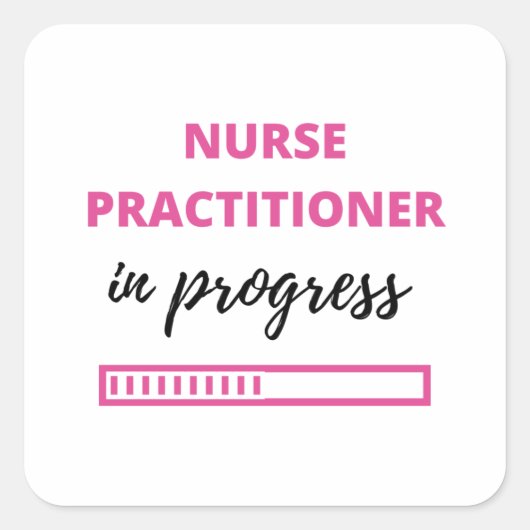 Nurse Practitioner In Progress 2 スクエアシール (正面)