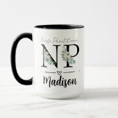 Nurse Practitioner Mug, Personalized Nurse Practit マグカップ (左)