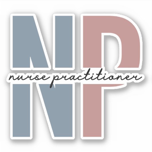 Nurse Practitioner NP nurse appreciation gifts シール (正面)
