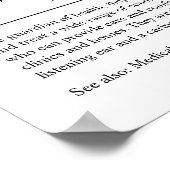 Nurse Practitioner Personalized Gift Poster ポスター (角)