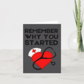Nurse Rn Np Mantra Motivation Remember Why You Sta カード (正面)