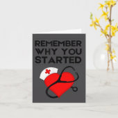 Nurse Rn Np Mantra Motivation Remember Why You Sta カード (黄色い花)