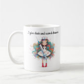 Nurse sayings- I give shots and second chances Mug コーヒーマグカップ (左)