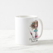 Nurse sayings- My superpower Mug コーヒーマグカップ (正面右)