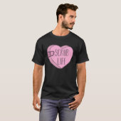 Nurse Scrub Life Valentines Day Candy Heart Tシャツ (正面フル)