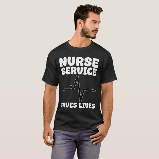 NURSE - SERVICE SAVES LIVES Tシャツ (正面フル)