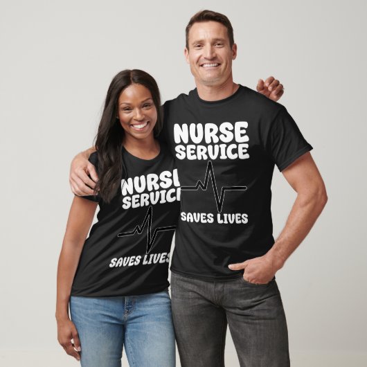 NURSE - SERVICE SAVES LIVES Tシャツ (ユニセックス)