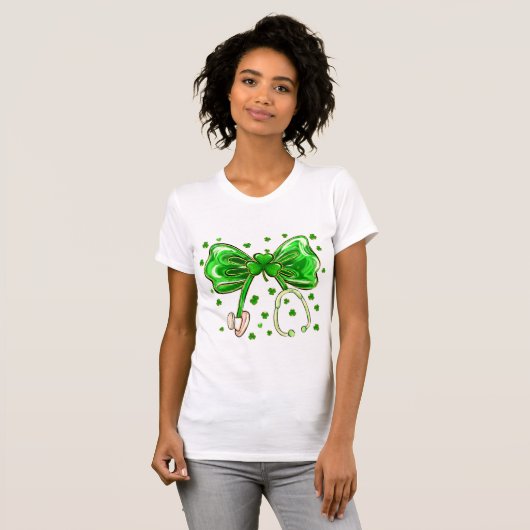 Nurse Shamrock St. Patrick’s Tシャツ (正面フル)