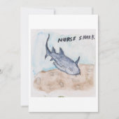Nurse Shark Greeting Card 招待状 (正面)