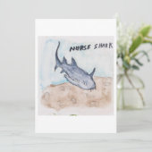 Nurse Shark Greeting Card 招待状 (スタンド正面)