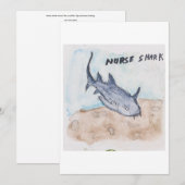 Nurse Shark Greeting Card 招待状 (正面/裏面)