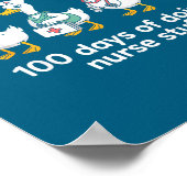 Nurse Skeleton New Year Crew 2026 Funny Er Icu Par ポスター (角)