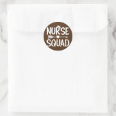 Nurse Squad Nursing Team Healthcare RN LPN CNA ラウンドシール (バッグ)