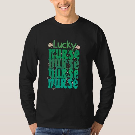 Nurse St Patricks Day Lucky Nurse St Patrick's Tシャツ (正面)