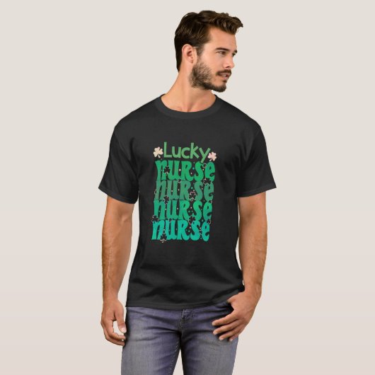 Nurse St Patricks Day Lucky Nurse St Patrick's Tシャツ (正面フル)