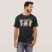 Nurse Stethoscope Bunny Gnome Rabbit Eggs Hunting Tシャツ (正面フル)