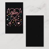 Nurse Stethoscope Nursing Love Medical RN 名刺 (正面/裏面)