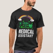 Nurse Stethoscope Rainbow Medical Assistant Saint  Tシャツ (正面)
