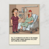 Nurse Talking To Chicken Head Patient Get Well ポストカード (正面)