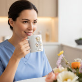 Nurse Teddy Bear Mug – Custom Name Gift for Nurses コーヒーマグカップ