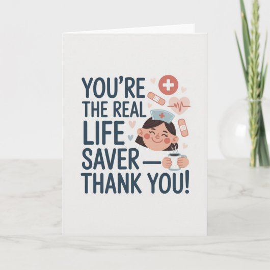Nurse Thank You Card カード (正面)
