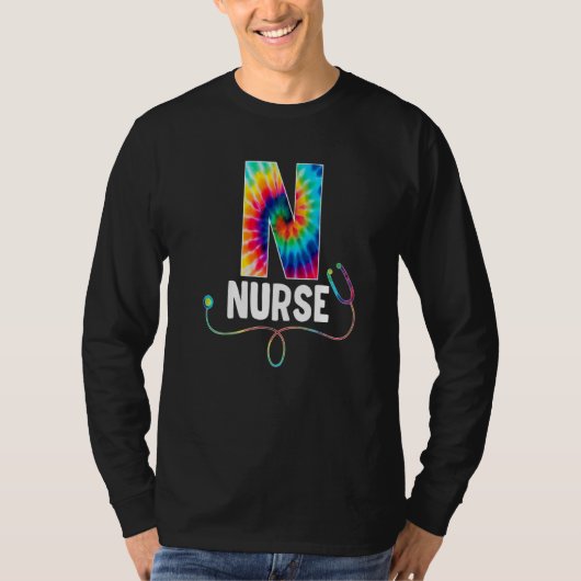 Nurse Tie Dye Stethoscope Nurse Week For Nurse 202 Tシャツ (正面)