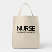 Nurse Tote Bag – Because Superheroes Need Stethosc トートバッグ (裏面)