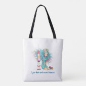 Nurse Tote Bag. I give shots and second chances. トートバッグ (裏面)