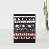Nurse Ugly Christmas Sweater - Don't Be Tachy Long カード (正面)