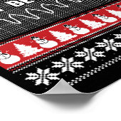 Nurse Ugly Christmas Sweater - Don't Be Tachy Swea ポスター (角)