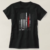 Nurse US Flag Tools for Nursing Love My Job  Tシャツ (デザイン正面)