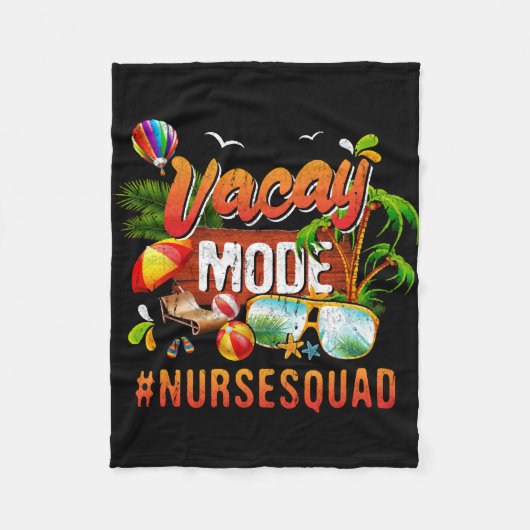 Nurse Vacation Group Nursesquad フリースブランケット (正面)