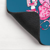 Nurse Valentine's Day Heart Stethoscope Er Icu Nic マウスパッド (コーナー)