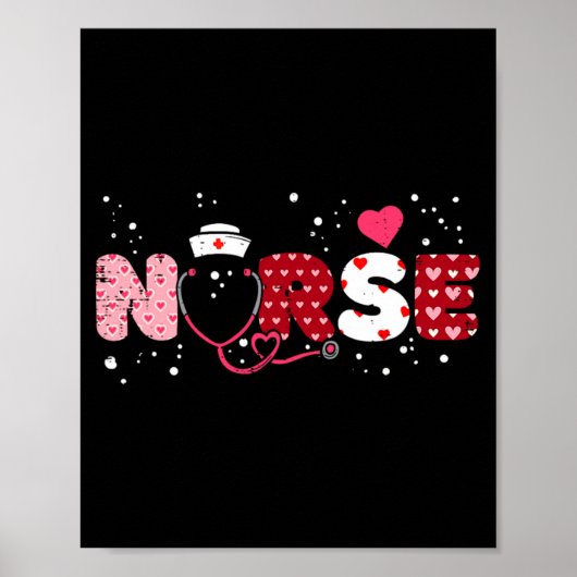 Nurse Valentines Day Valentine Er Icu Nicu Rn Nurs ポスター (正面)