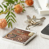 Nurse Who Loves Crochet Rustic Design キーホルダー (側面)