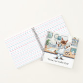 Nurse with coffee and  YOUR OWN TEXT  ノートブック (内部)